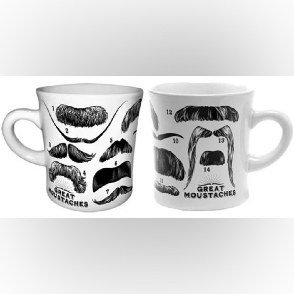 Great Moustaches Disappearing 12oz Coffee Mug